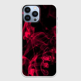 Чехол для iPhone 13 Pro Max с принтом Smoke color в Тюмени,  |  | Тематика изображения на принте: 3d | битва огней | другие | жар | камин | красный | огонь | печь | пламя | пожар | прикольные | пыл | синий | стихия | столкновение огней | топка | тренд | узор | цветные | череп | яркие