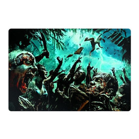 Магнитный плакат 3Х2 с принтом Dead Island в Тюмени, Полимерный материал с магнитным слоем | 6 деталей размером 9*9 см | Тематика изображения на принте: зомби | мертвый остров