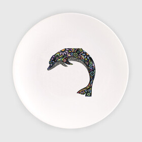 Тарелка с принтом Дельфин в Тюмени, фарфор | диаметр - 210 мм
диаметр для нанесения принта - 120 мм | дельфин | животное