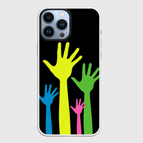 Чехол для iPhone 13 Pro Max с принтом Руки вверх в Тюмени,  |  | светящиеся | флуоресцентный | флюр | флюровый