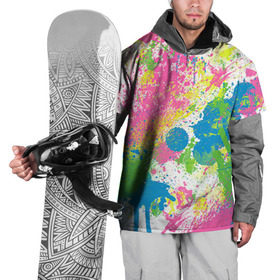 Накидка на куртку 3D с принтом Брызги в Тюмени, 100% полиэстер |  | Тематика изображения на принте: абстракция