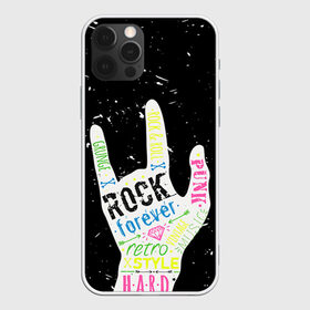 Чехол для iPhone 12 Pro Max с принтом Рок форева! в Тюмени, Силикон |  | rock | навсегда | светящиеся | флуоресцентный | флюр | флюровый