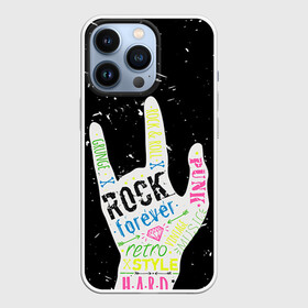 Чехол для iPhone 13 Pro с принтом Рок форева в Тюмени,  |  | rock | навсегда | светящиеся | флуоресцентный | флюр | флюровый