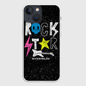 Чехол для iPhone 13 mini с принтом Рождён быть рок звездой в Тюмени,  |  | музыка | рок | светящиеся | светящиеся краски | флуоресцентные краски | флюоресценция | флюр | флюро краска | флюро краски | флюро покрытие | флюро принты | флюро рисунки | флюровые краски