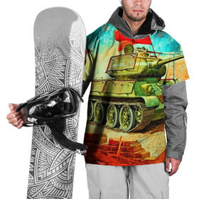 Накидка на куртку 3D с принтом Танк в Тюмени, 100% полиэстер |  | Тематика изображения на принте: 3d | 9 мая | другие | живопись | картинка | победа | праздник | прикольные | природа | рисунок | танк | яркие