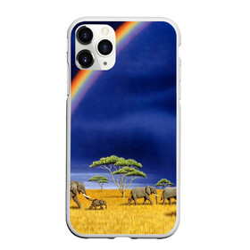 Чехол для iPhone 11 Pro матовый с принтом Мир в Тюмени, Силикон |  | elephant | hipster | индия | йога | слон | хипстер