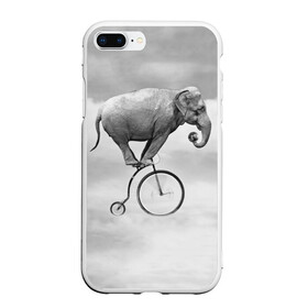 Чехол для iPhone 7Plus/8 Plus матовый с принтом Hipster Bike в Тюмени, Силикон | Область печати: задняя сторона чехла, без боковых панелей | elephant | hipster | индия | йога | слон | хипстер