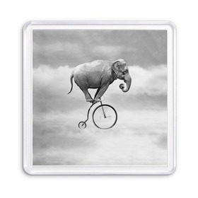 Магнит 55*55 с принтом Hipster Bike в Тюмени, Пластик | Размер: 65*65 мм; Размер печати: 55*55 мм | elephant | hipster | индия | йога | слон | хипстер
