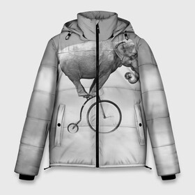 Мужская зимняя куртка 3D с принтом Hipster Bike в Тюмени, верх — 100% полиэстер; подкладка — 100% полиэстер; утеплитель — 100% полиэстер | длина ниже бедра, свободный силуэт Оверсайз. Есть воротник-стойка, отстегивающийся капюшон и ветрозащитная планка. 

Боковые карманы с листочкой на кнопках и внутренний карман на молнии. | elephant | hipster | индия | йога | слон | хипстер