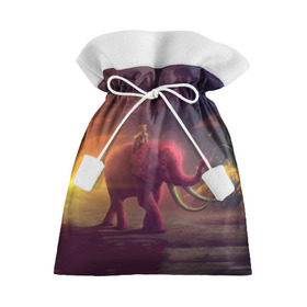 Подарочный 3D мешок с принтом Индия в Тюмени, 100% полиэстер | Размер: 29*39 см | elephant | hipster | индия | йога | слон | хипстер