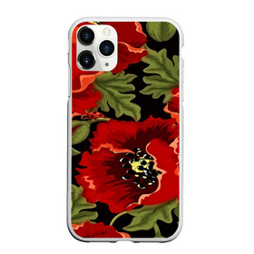 Чехол для iPhone 11 Pro матовый с принтом Цветение мака в Тюмени, Силикон |  | flower | красные | полевой цветок | природа | розы | текстуры | цветочки | цветы