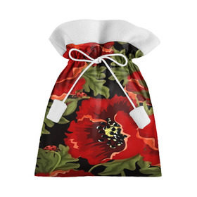 Подарочный 3D мешок с принтом Цветение мака в Тюмени, 100% полиэстер | Размер: 29*39 см | Тематика изображения на принте: flower | красные | полевой цветок | природа | розы | текстуры | цветочки | цветы