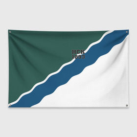 Флаг-баннер с принтом Новосибирск в Тюмени, 100% полиэстер | размер 67 х 109 см, плотность ткани — 95 г/м2; по краям флага есть четыре люверса для крепления | новосиб | новосибирск | нск | сиб