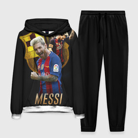 Мужской костюм 3D (с толстовкой) с принтом Messi в Тюмени,  |  | barcelona | lionel  messi | messi | барса | барселона | лионель месси | футбол | футбольный  клуб барселона