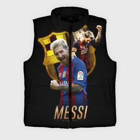 Мужской жилет утепленный 3D с принтом Messi в Тюмени,  |  | barcelona | lionel  messi | messi | барса | барселона | лионель месси | футбол | футбольный  клуб барселона