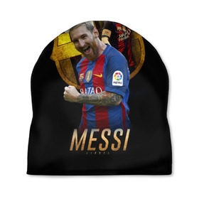 Шапка 3D с принтом Messi в Тюмени, 100% полиэстер | универсальный размер, печать по всей поверхности изделия | barcelona | lionel  messi | messi | барса | барселона | лионель месси | футбол | футбольный  клуб барселона