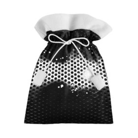 Подарочный 3D мешок с принтом Серая сетка в Тюмени, 100% полиэстер | Размер: 29*39 см | Тематика изображения на принте: 