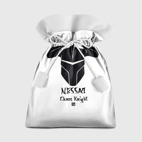 Подарочный 3D мешок с принтом NESSAJ в Тюмени, 100% полиэстер | Размер: 29*39 см | biggreenpepper | chaos knight | dota 2 | nessaj | арт | всадник | дота 2 | игры | прикольные | черно белые