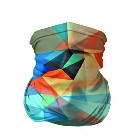Бандана-труба 3D с принтом crystal abstraction в Тюмени, 100% полиэстер, ткань с особыми свойствами — Activecool | плотность 150‒180 г/м2; хорошо тянется, но сохраняет форму | abstraction | абстракция | геометрия | грани | линии | полигоны | постель | розовый | сочетания | текстура | треугольники