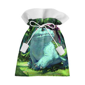 Подарочный 3D мешок с принтом Венузавр в Тюмени, 100% полиэстер | Размер: 29*39 см | pokemon | бульбазавр | венузавр | ивизавр | покемон