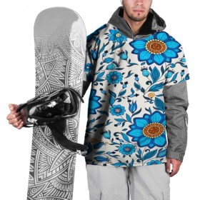 Накидка на куртку 3D с принтом Цветочный узор в Тюмени, 100% полиэстер |  | Тематика изображения на принте: 3d | весна | другие | красивые цветы | лето | полевой цветок | прикольные | природа | синие цветы | текстуры | цветочки | цветы