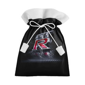 Подарочный 3D мешок с принтом Nissan Gtr в Тюмени, 100% полиэстер | Размер: 29*39 см | brand | car | japan | logo | nissan gtr | автомобиль | логотип | марка | япония