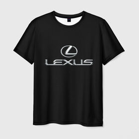 Мужская футболка 3D с принтом lexus в Тюмени, 100% полиэфир | прямой крой, круглый вырез горловины, длина до линии бедер | brand | car | japan | lexus | logo | toyota motor | автомобиль | лексус | логотип | марка | япония