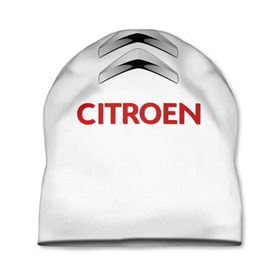 Шапка 3D с принтом Сitroen в Тюмени, 100% полиэстер | универсальный размер, печать по всей поверхности изделия | brand | car | citroen | france | logo | автомобиль | логотип | марка | ситроен | франция