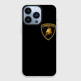 Чехол для iPhone 13 Pro с принтом Lamborghini в Тюмени,  |  | brand | car | italy | lamborghini | logo | автомобиль | италия | ламборджини | логотип | марка