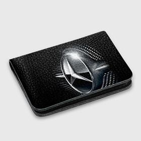 Картхолдер с принтом с принтом Mercedes-Benz в Тюмени, натуральная матовая кожа | размер 7,3 х 10 см; кардхолдер имеет 4 кармана для карт; | car | germany | logo | make | mercedes benz | автомобиль | германия | логотип | марка | мерседес бенц