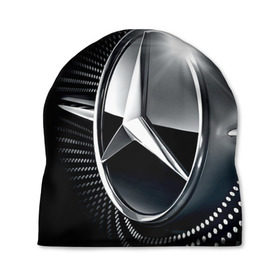 Шапка 3D с принтом Mercedes-Benz в Тюмени, 100% полиэстер | универсальный размер, печать по всей поверхности изделия | car | germany | logo | make | mercedes benz | автомобиль | германия | логотип | марка | мерседес бенц
