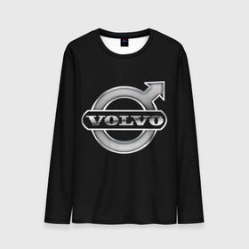 Мужской лонгслив 3D с принтом Volvo в Тюмени, 100% полиэстер | длинные рукава, круглый вырез горловины, полуприлегающий силуэт | brand | car | logo | sweden | volvo | автомобиль | вольво | логотип | марка | швеция