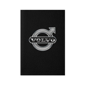 Обложка для паспорта матовая кожа с принтом Volvo в Тюмени, натуральная матовая кожа | размер 19,3 х 13,7 см; прозрачные пластиковые крепления | Тематика изображения на принте: brand | car | logo | sweden | volvo | автомобиль | вольво | логотип | марка | швеция