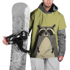 Накидка на куртку 3D с принтом Енот в Тюмени, 100% полиэстер |  | Тематика изображения на принте: raccoon | енот