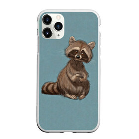 Чехол для iPhone 11 Pro матовый с принтом Raccoon в Тюмени, Силикон |  | raccoon | енот