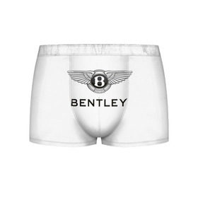 Мужские трусы 3D с принтом Bentley в Тюмени, 50% хлопок, 50% полиэстер | классическая посадка, на поясе мягкая тканевая резинка | bentley | brand | britain | car | elite | expensive | limited | logo | mtorz | автомобиль | британия | бэнтли | дорогой | лимитед | логотип | марка | мторз | элитный