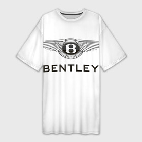Платье-футболка 3D с принтом Bentley в Тюмени,  |  | bentley | brand | britain | car | elite | expensive | limited | logo | mtorz | автомобиль | британия | бэнтли | дорогой | лимитед | логотип | марка | мторз | элитный