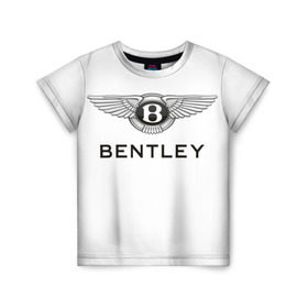 Детская футболка 3D с принтом Bentley в Тюмени, 100% гипоаллергенный полиэфир | прямой крой, круглый вырез горловины, длина до линии бедер, чуть спущенное плечо, ткань немного тянется | bentley | brand | britain | car | elite | expensive | limited | logo | mtorz | автомобиль | британия | бэнтли | дорогой | лимитед | логотип | марка | мторз | элитный