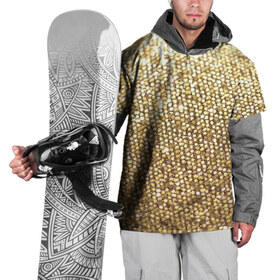 Накидка на куртку 3D с принтом Золото в Тюмени, 100% полиэстер |  | Тематика изображения на принте: пайетки | текстура | чешуя