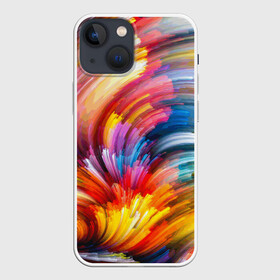 Чехол для iPhone 13 mini с принтом Яркие краски в Тюмени,  |  | 2017 | классно | красиво | мазки | радуга | фестиваль красок | холи | яркие краски