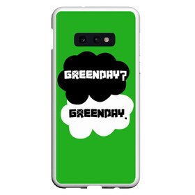 Чехол для Samsung S10E с принтом Green day в Тюмени, Силикон | Область печати: задняя сторона чехла, без боковых панелей | green day | грин дей | зеленый день