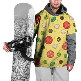 Накидка на куртку 3D с принтом Pizza в Тюмени, 100% полиэстер |  | hipster | pizza | swag | еда | пицца | свэг | хипстер