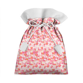 Подарочный 3D мешок с принтом Розовый фламинго в Тюмени, 100% полиэстер | Размер: 29*39 см | Тематика изображения на принте: камуфляж | паттерн | птицы | розовый