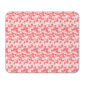 Коврик прямоугольный с принтом Розовый фламинго в Тюмени, натуральный каучук | размер 230 х 185 мм; запечатка лицевой стороны | камуфляж | паттерн | птицы | розовый