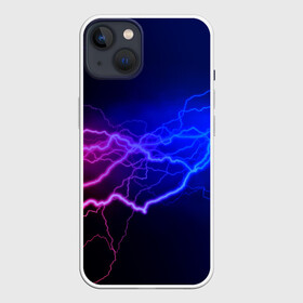 Чехол для iPhone 13 с принтом Столкновение энергии в Тюмени,  |  | молния | разряд | электричество | яркий