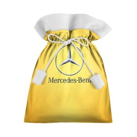 Подарочный 3D мешок с принтом Yellow Benz в Тюмени, 100% полиэстер | Размер: 29*39 см | Тематика изображения на принте: car | mercedes | авто | мерседес