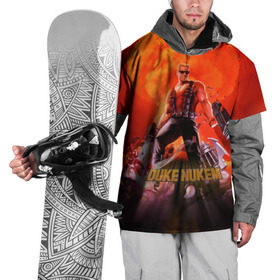 Накидка на куртку 3D с принтом Duke Nukem в Тюмени, 100% полиэстер |  | брутальный | взрыв | дюк нюмем | мужик | огонь | радиация | ядерный