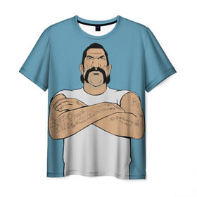 Мужская футболка 3D с принтом Кохонес в Тюмени, 100% полиэфир | прямой крой, круглый вырез горловины, длина до линии бедер | Тематика изображения на принте: grand theft auto | gta | vice city | вайс сити | гта