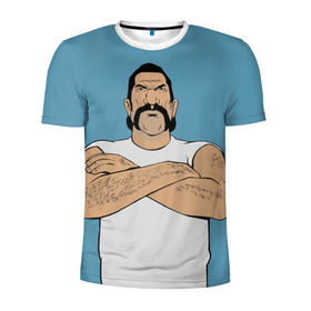 Мужская футболка 3D спортивная с принтом Кохонес в Тюмени, 100% полиэстер с улучшенными характеристиками | приталенный силуэт, круглая горловина, широкие плечи, сужается к линии бедра | grand theft auto | gta | vice city | вайс сити | гта