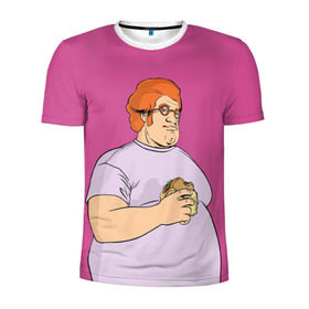 Мужская футболка 3D спортивная с принтом Табби в Тюмени, 100% полиэстер с улучшенными характеристиками | приталенный силуэт, круглая горловина, широкие плечи, сужается к линии бедра | Тематика изображения на принте: grand theft auto | gta | vice city | вайс сити | гта